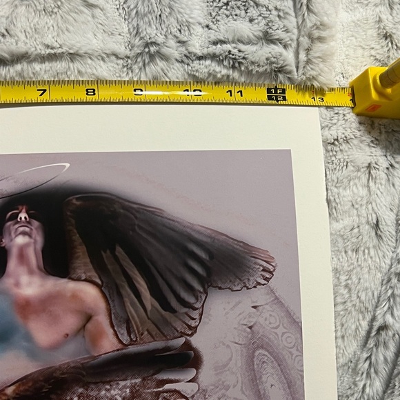 Rockstar Angel with Guitar Art Print - Picture 3 of 5